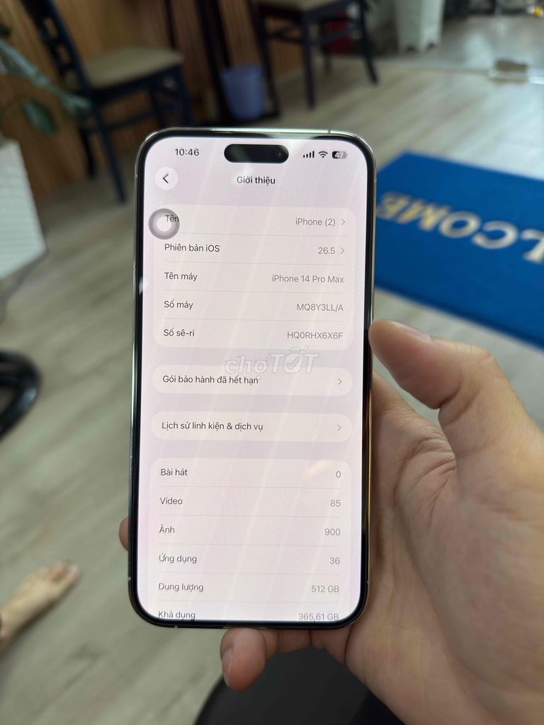 Apple iPhone 14 Pro Max 512GB Trắng Đã qua sử dụng. Mua bán Điện thoại tại Thành phố Phan Rang-Tháp Chàm Ninh Thuận được đăng bởi Hồng Nguyễn Văn (Liam) hình 1