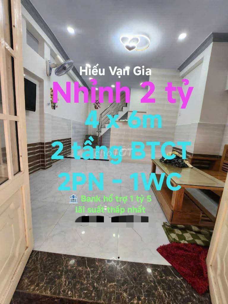 🏠NHÀ SHR + BANK HỔ TRỢ VAY 70% NHÀ ĐẸP 2.5 TỂ + HẺM 4M THÔNG TỨ PHÍA.