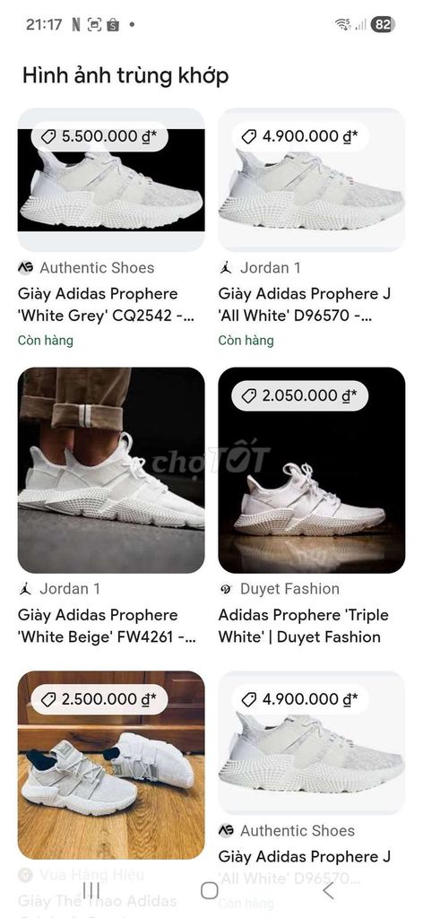 Giày thể thao Adidas Prophere Size 40,5-41. Mua bán Giày dép tại Huyện Hóc Môn Tp Hồ Chí Minh được đăng bởi Lộc Phát  hình 1
