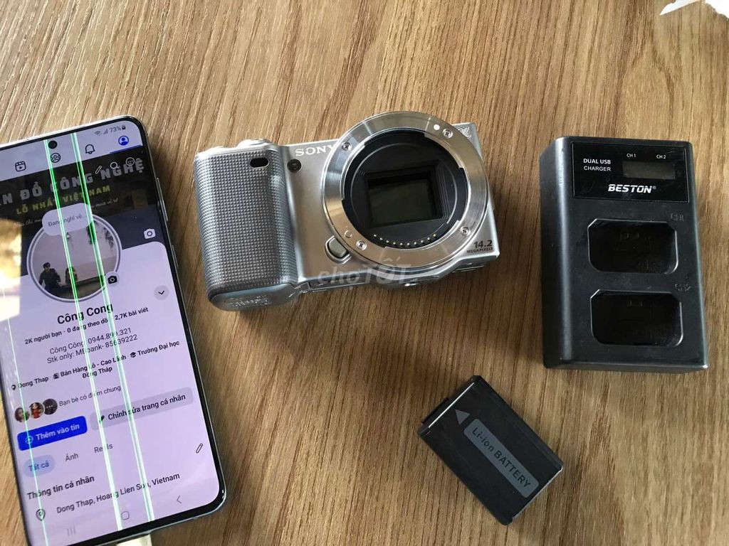 Máy ảnh Sony NEX-5. Mua bán Máy ảnh, Máy quay tại Thành phố Cao Lãnh Đồng Tháp được đăng bởi Công Công hình 1