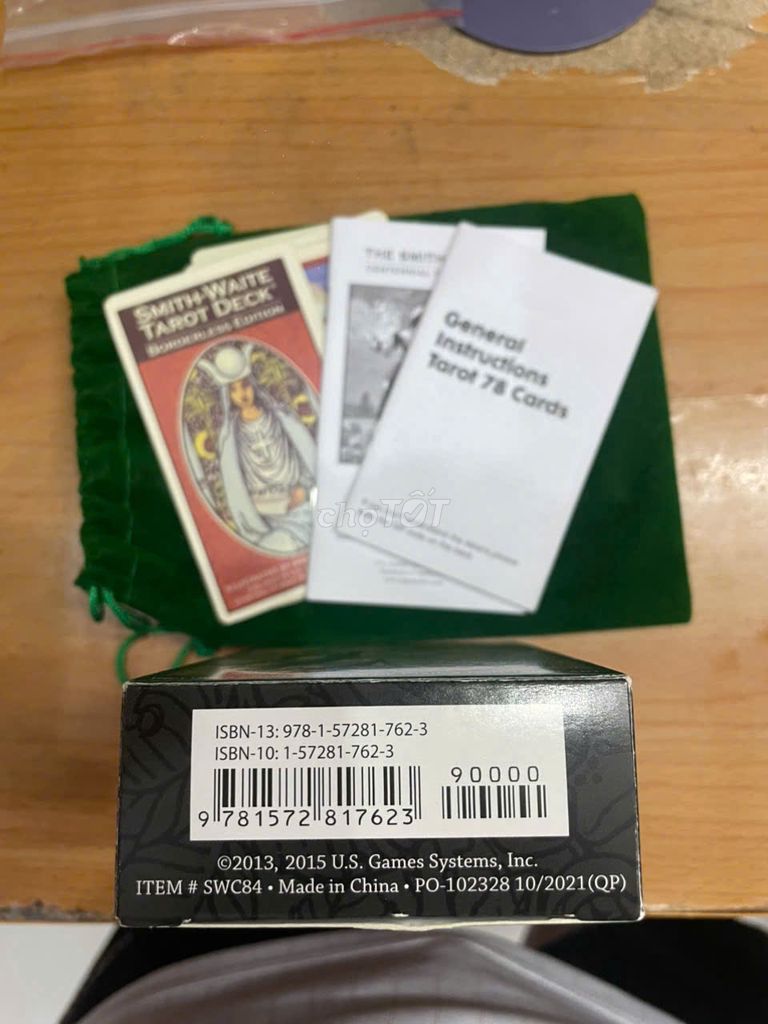 Bộ bài Tarot Smith-Waite Chính Hãng, Mới 99%. Mua bán Sở thích khác tại Quận Tân Bình Tp Hồ Chí Minh được đăng bởi Channel Tak hình 1