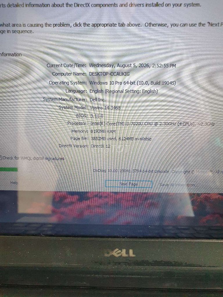 Dell Vostro 14-3468 i3-7020U 14 inch 8GB Like New. Mua bán Laptop tại Thành phố Huế Thừa Thiên Huế được đăng bởi Nhân hình 1