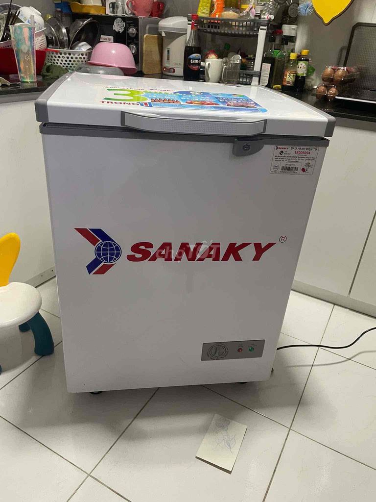 Thanh lý tủ đông Sanaky 100l ,còn bh dài