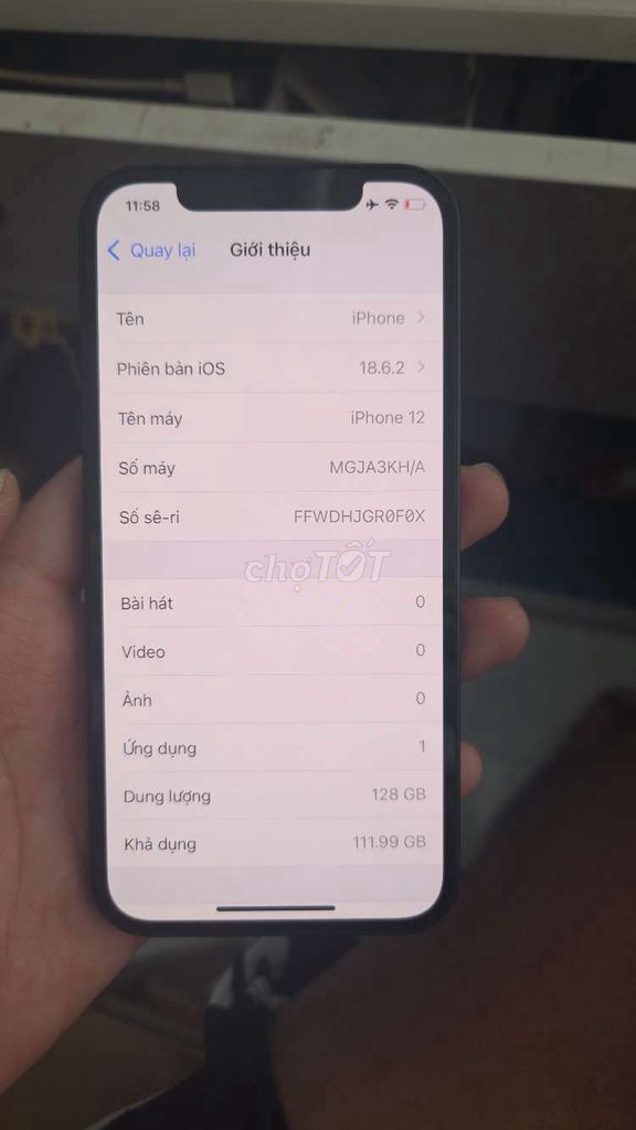iPhone 12 128GB Đen. Mua bán Điện thoại tại Thành phố Biên Hòa Đồng Nai được đăng bởi Hoàng Anh Nguyễn Phúc hình 1