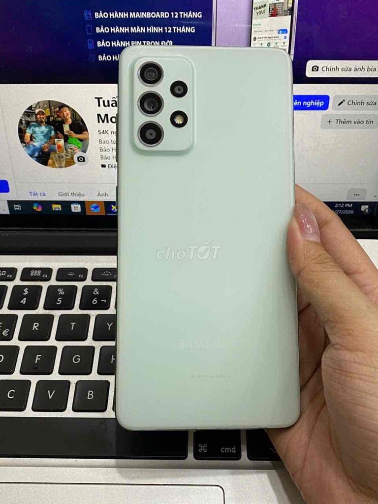 Samsung A52S 5G 8/128G Xanh -Vn giá rẻ. Mua bán Điện thoại tại Quận 3 Tp Hồ Chí Minh được đăng bởi Tuấn Nguyễn hình 1