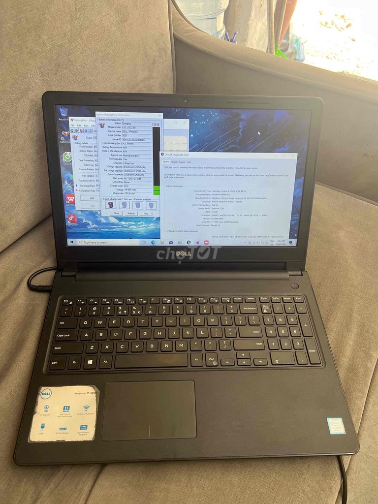 Dell Inspiron 3576 i5-8250U 8GB/256GB Đen. Mua bán Laptop tại Quận Đống Đa Hà Nội được đăng bởi HQ Computer hình 1