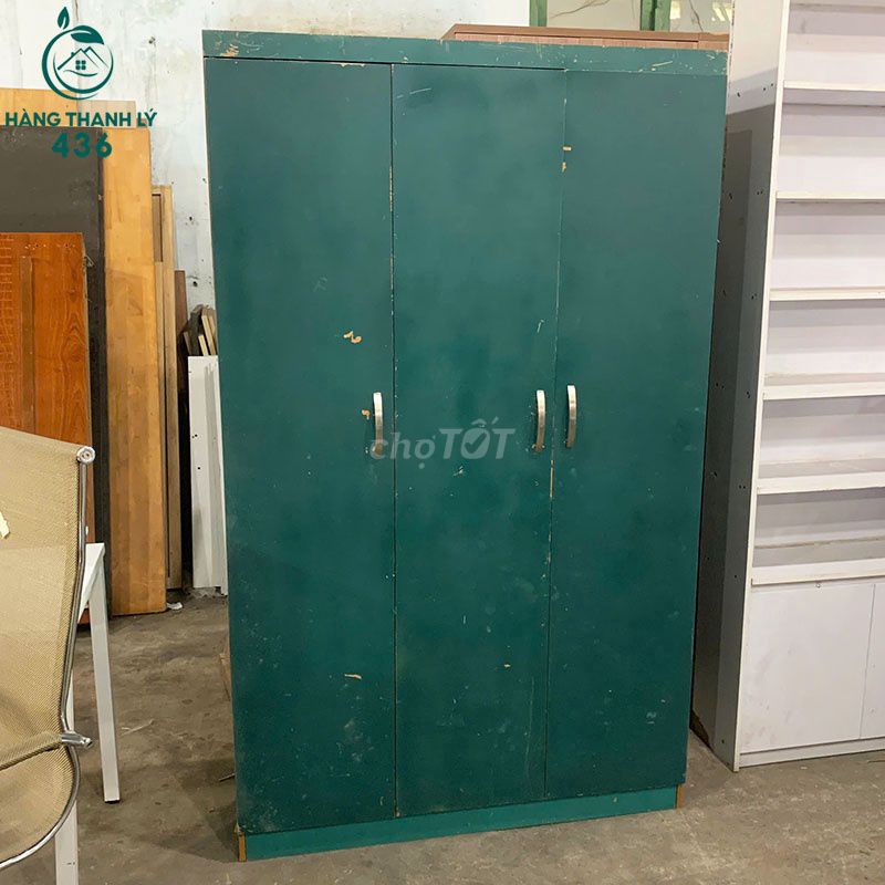 Tủ Quần Áo Gỗ Công Nghiệp Xanh 3 Cánh 1m2 Mới 90%. Mua bán Tủ, kệ gia đình tại Quận Tân Phú Tp Hồ Chí Minh được đăng bởi Công Ty TNHH TM DV INKPRO hình 1