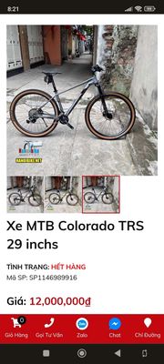 Xe đạp địa hình Colorado TRS size M