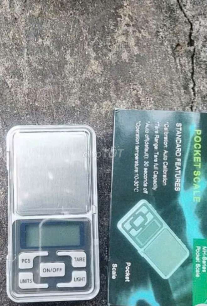 Cân tiểu ly điện tử mini bỏ túi 0.01-500g kèm pin