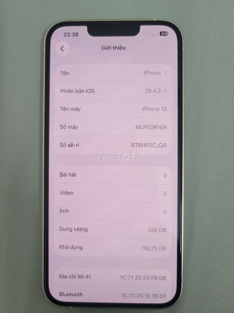 iPhone 13 128GB Trắng. Mua bán Điện thoại tại Quận Hà Đông Hà Nội được đăng bởi Ngovan Ngoc hình 1