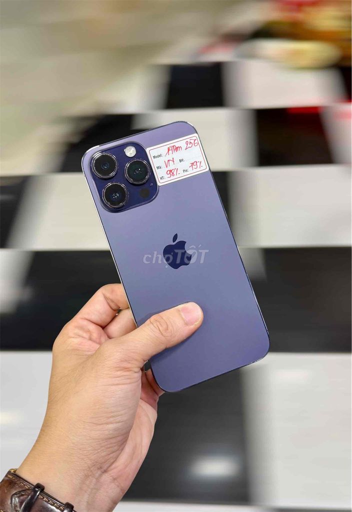iPhone 14 Pro Max 256GB Tím VN/A zin nguyên áp. Mua bán Điện thoại tại Quận Đống Đa Hà Nội được đăng bởi Lâm Bảo Tuyên hình 1