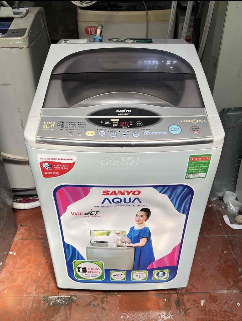 1tr5 Máy giặt Sanyo 7kg Trắng Đã qua sử dụng. Mua bán Máy giặt tại Quận 7 Tp Hồ Chí Minh được đăng bởi TH Điện lạnh giá rẻ siêu rẻ HCM hình 1