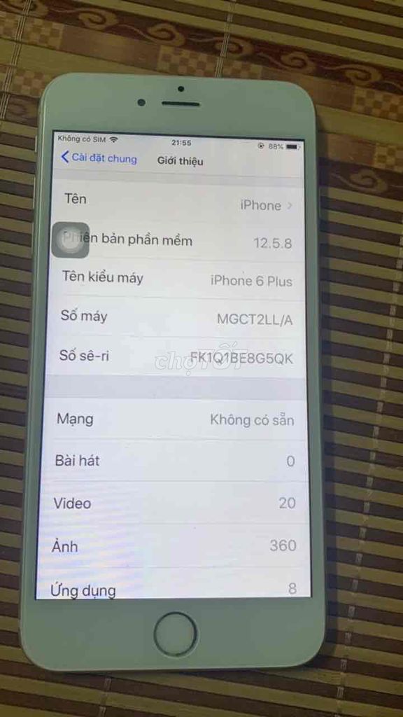 Apple iPhone 6 Plus 64GB Bạc. Mua bán Điện thoại tại Quận Hà Đông Hà Nội được đăng bởi Lã Cường hình 1