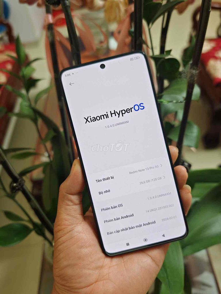 Xiaomi Redmi Note 13 Pro 5G 128GB Đen Room Qt. Mua bán Điện thoại tại Thành phố Bắc Ninh Bắc Ninh được đăng bởi thành mobile hình 1