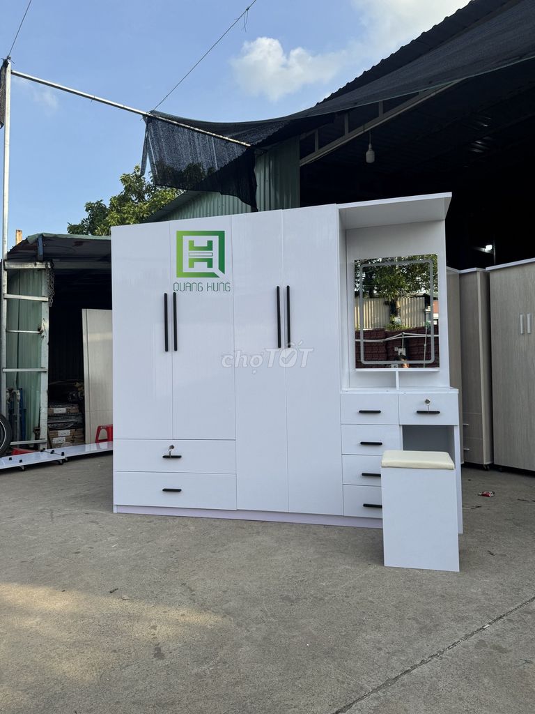 Tủ quần áo Nhựa Trắng 1m8x2m . Mua bán Tủ, kệ gia đình tại Thành phố Thủ Đức Tp Hồ Chí Minh được đăng bởi Nội Thất Quang Hùng hình 1