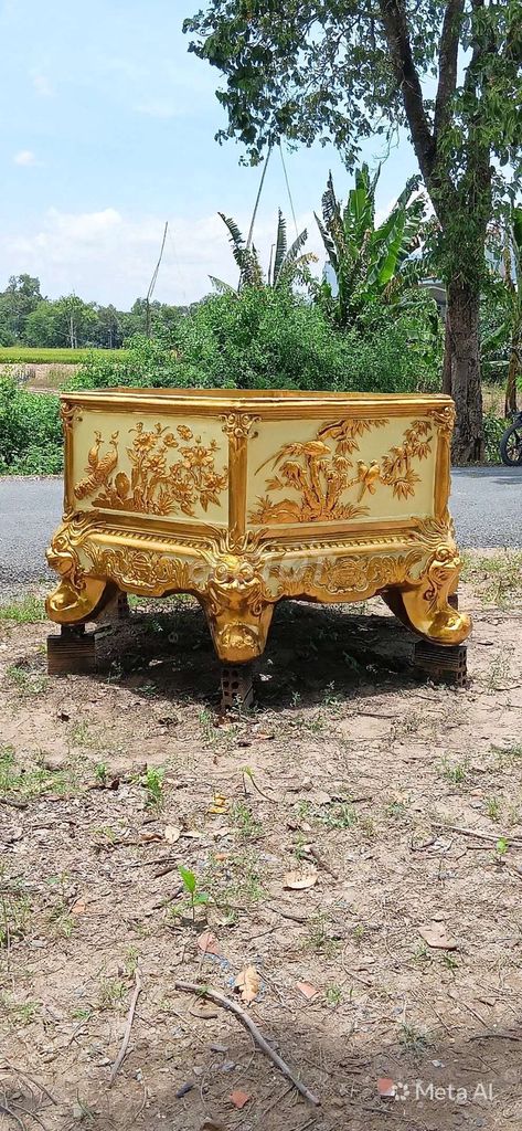 Chậu kiểng 155cm Vàng, Xám. Mua bán Cây cảnh, đồ trang trí tại Huyện Cần Giuộc Long An được đăng bởi TUAN NGUYÊN  hình 1