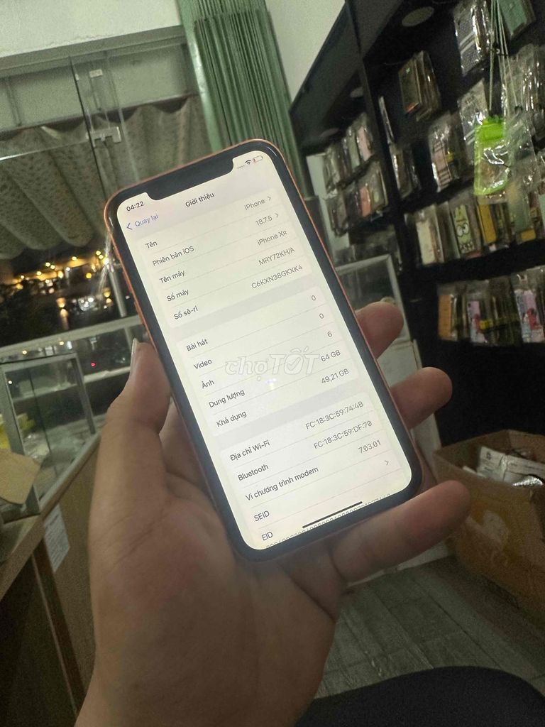 Apple iPhone XR 64GB Cam. Mua bán Điện thoại tại Quận Cẩm Lệ Đà Nẵng được đăng bởi Nguyễn Văn Công Thành hình 1