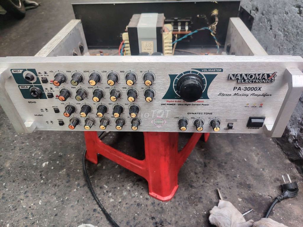 Amply karaoke NanoMax PA-3000X Bạc. Mua bán Tivi, Âm thanh tại Quận 4 Tp Hồ Chí Minh được đăng bởi A út  hình 1