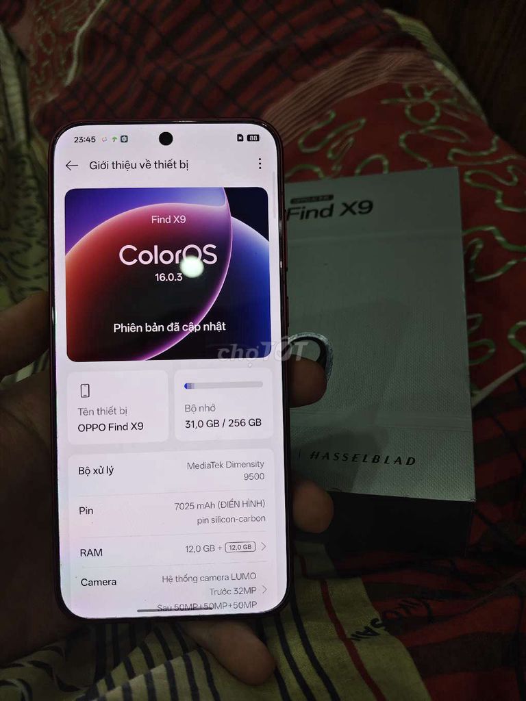 Oppo Find X9 keng màu hiếm bán hoặc gl. Mua bán Điện thoại tại Quận Hoàng Mai Hà Nội được đăng bởi Jacking Son hình 1