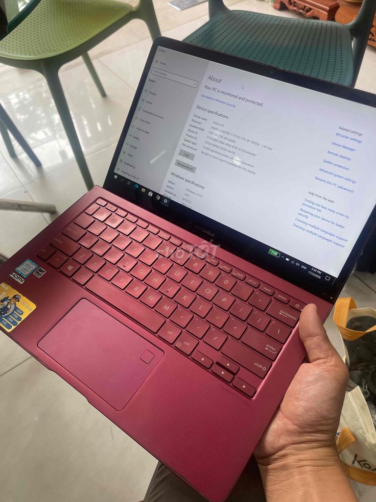 ASUS ZenBook S UX391UA i7-8550U 13.3 inch 8GB/256G. Mua bán Laptop tại Quận 11 Tp Hồ Chí Minh được đăng bởi Mua Bán Hàng Thanh Lý hình 1