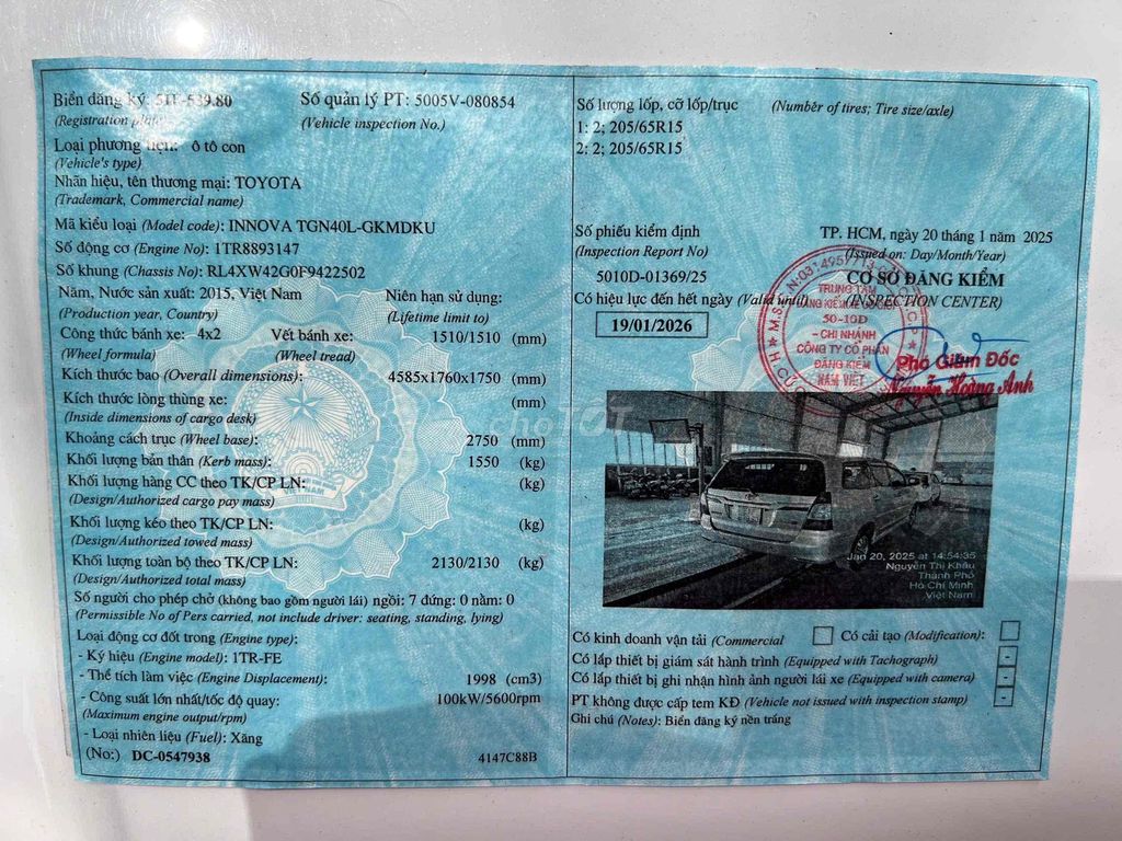 Toyota Innova 2015 2.0E bstp xe đẹp giá rẻ. Mua bán Ô tô tại Quận Bình Thạnh Tp Hồ Chí Minh được đăng bởi Nguyễn Thanh Tân hình 16