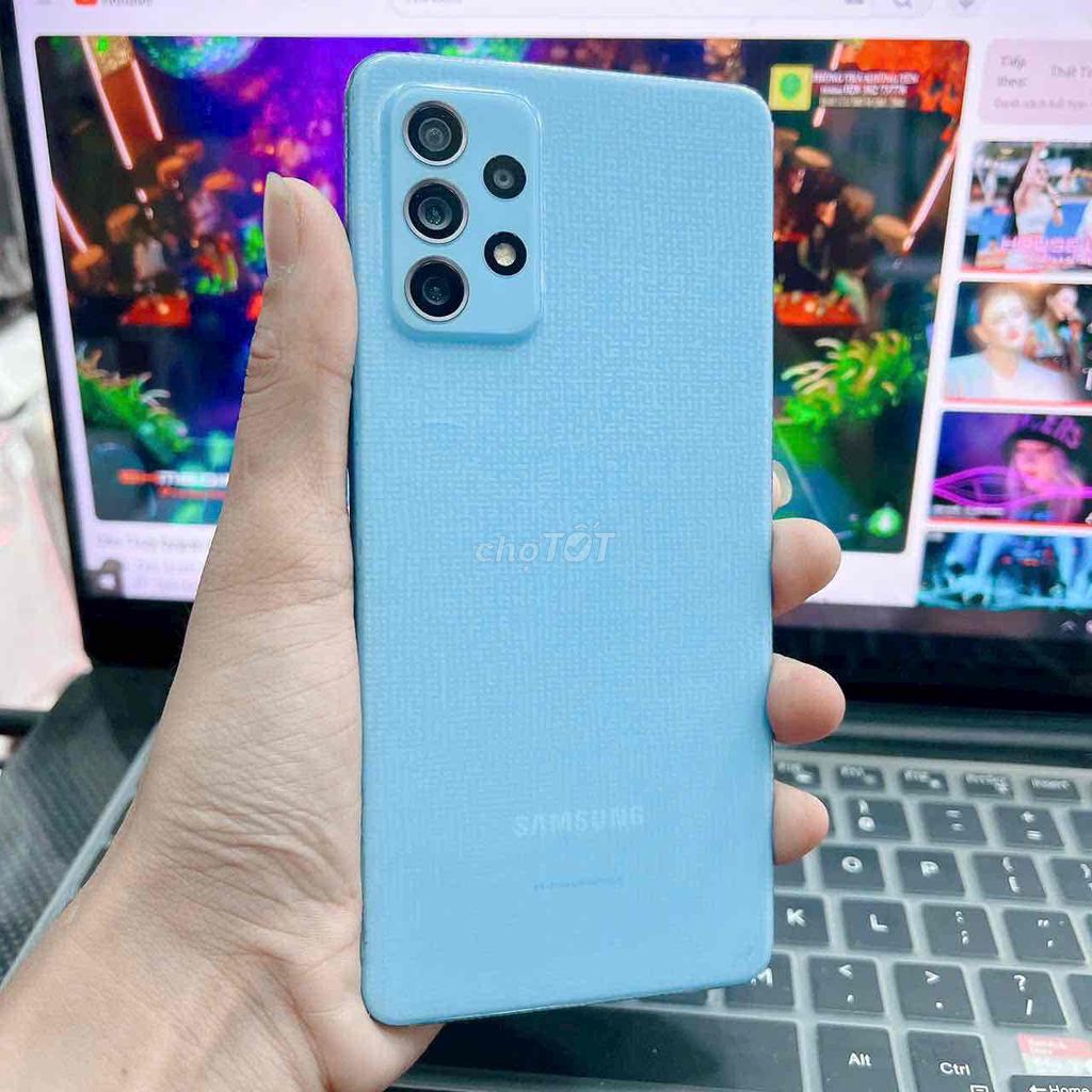 Samsung Galaxy A72 256GB Xanh. Mua bán Điện thoại tại Thành phố Dĩ An Bình Dương được đăng bởi Phan Văn Hải hình 1