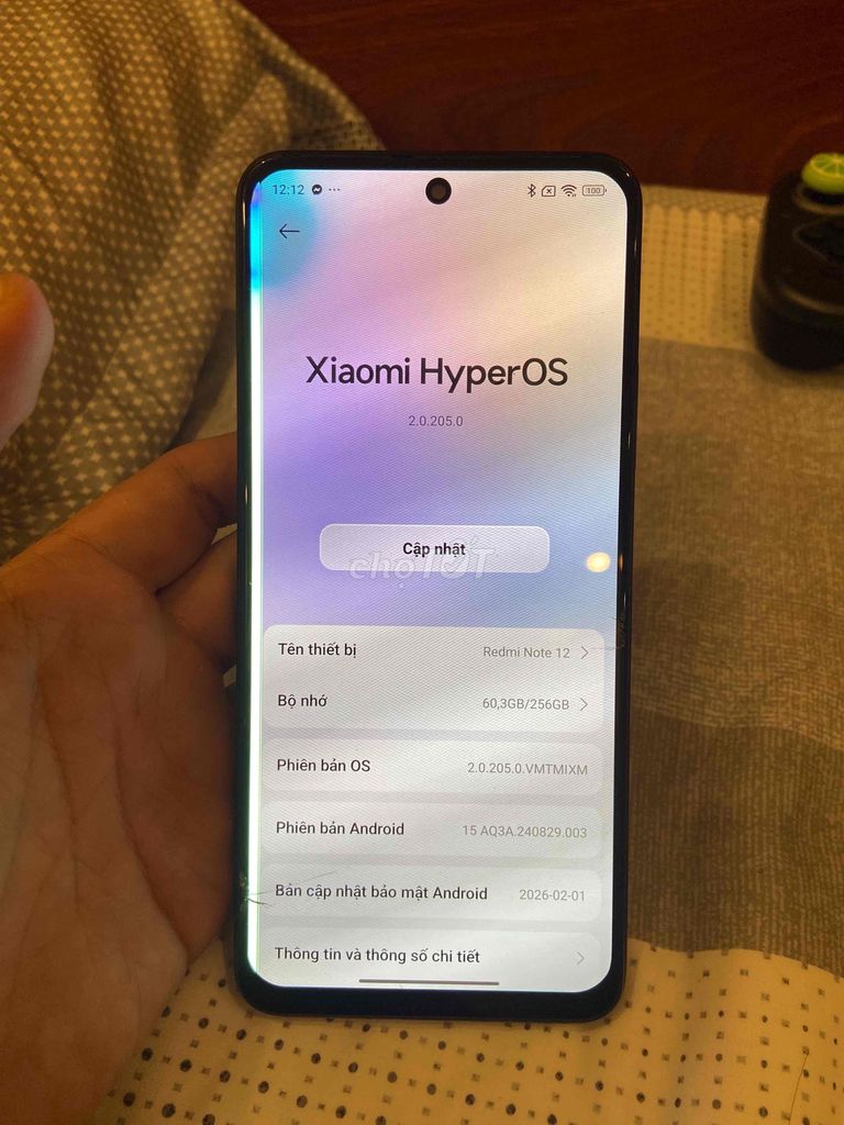 Xiaomi Redmi Note 12 8GB/256GB Đen. Mua bán Điện thoại tại Thành phố Buôn Ma Thuột Đắk Lắk được đăng bởi Shelby hình 1