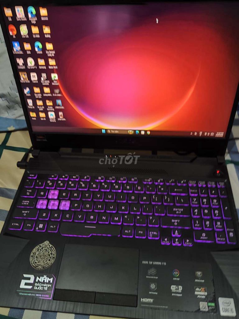 Asus TUF Gaming F15 i5-10300H RTX 1650 16GB Đen. Mua bán Laptop tại Huyện Cần Đước Long An được đăng bởi giagia hình 1