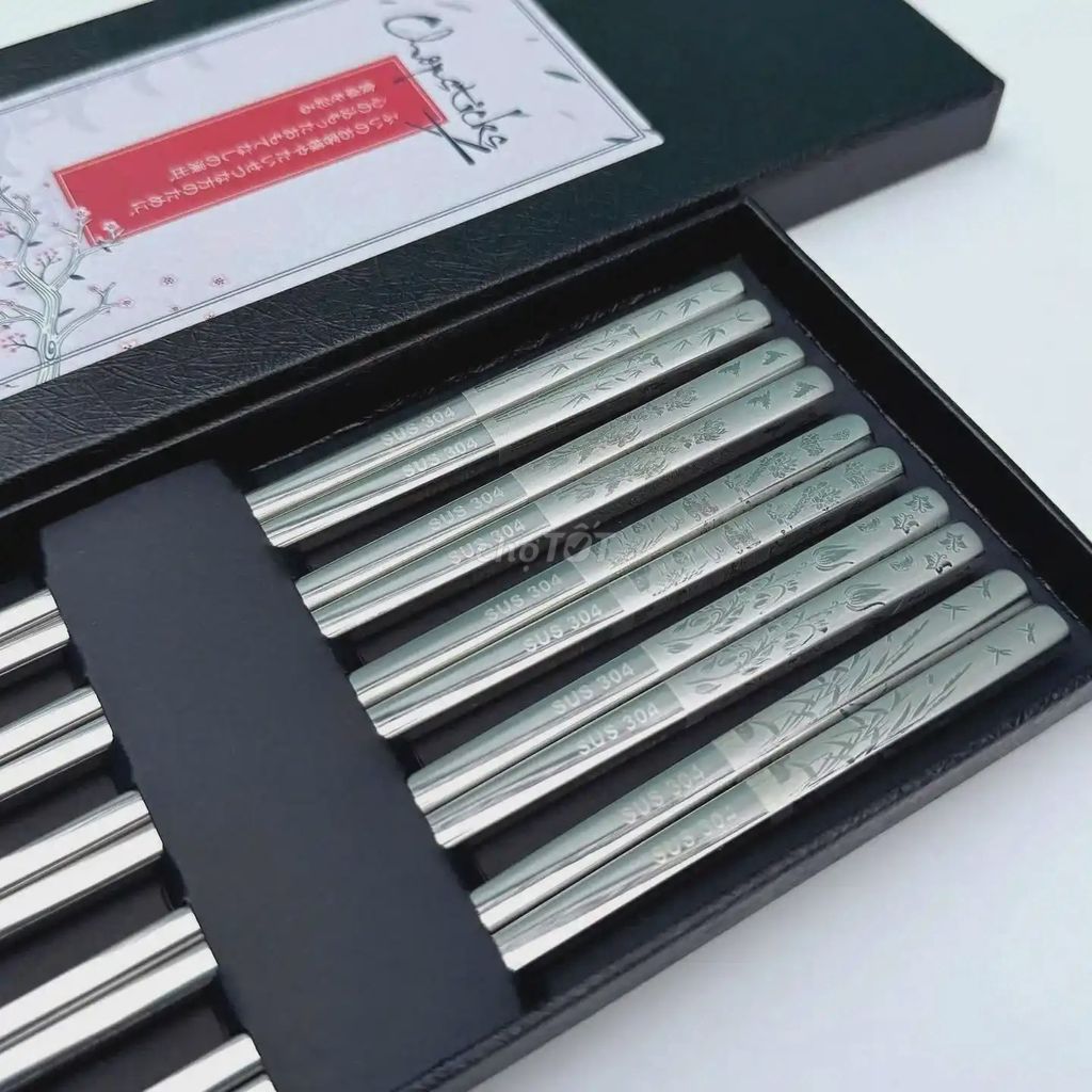Bộ 5 đôi đũa inox 304 phong cách Nhật Bản. Mua bán Dụng cụ nhà bếp tại Huyện Bình Chánh Tp Hồ Chí Minh được đăng bởi Lian Home SG hình 1