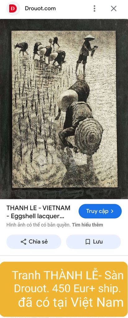 Tranh Sơn Mài Đen Trắng THÀNH LỄ