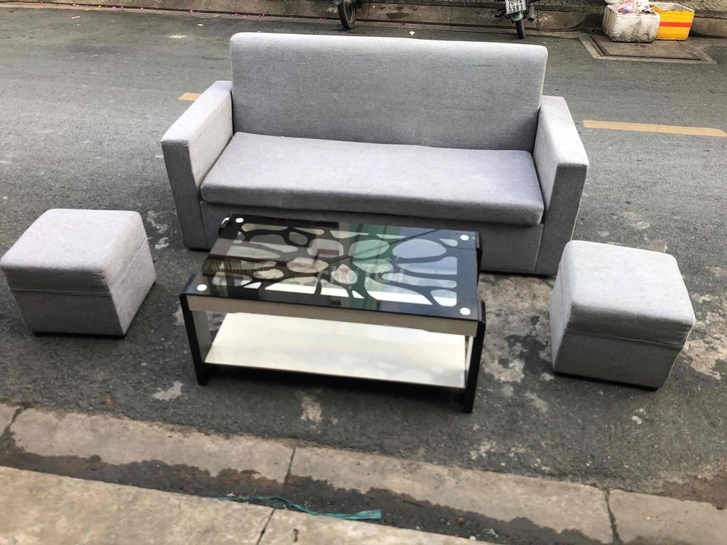 thanh lý bộ sofa kèm bàn, sofa băng, sofa