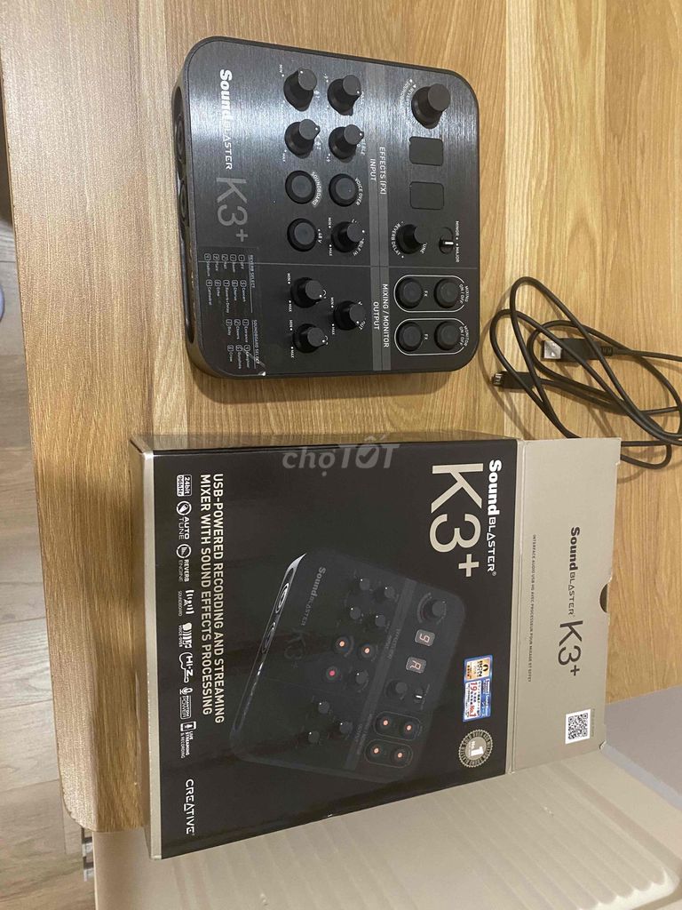 Bộ thu âm Sound Blaster K3 Plus Đen Mới. Mua bán Tivi, Âm thanh tại Huyện Gia Lâm Hà Nội được đăng bởi Sỉ AZ hình 1