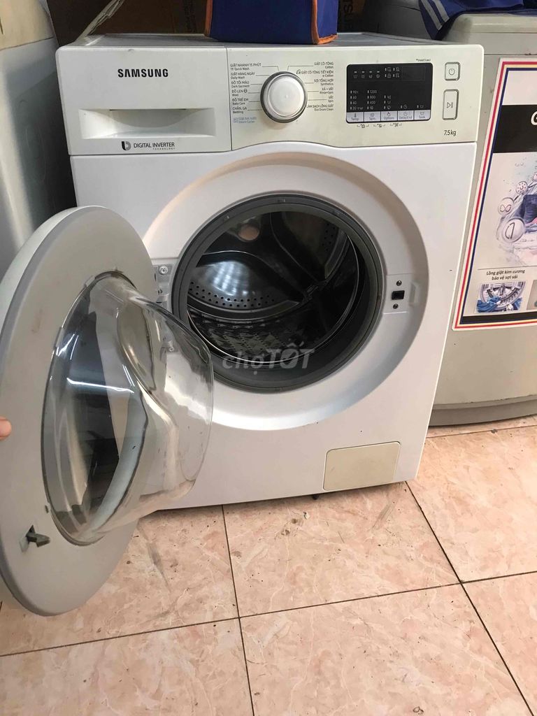 máy giặt Samsung inverter 7,5kg bao lắp có bh ạ!