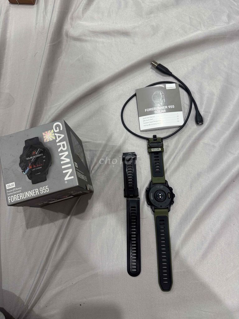 Garmin Forerunner 955 Solar Đen. Mua bán Thiết bị đeo thông minh tại Quận Cầu Giấy Hà Nội được đăng bởi Đặng Quang Trung hình 1