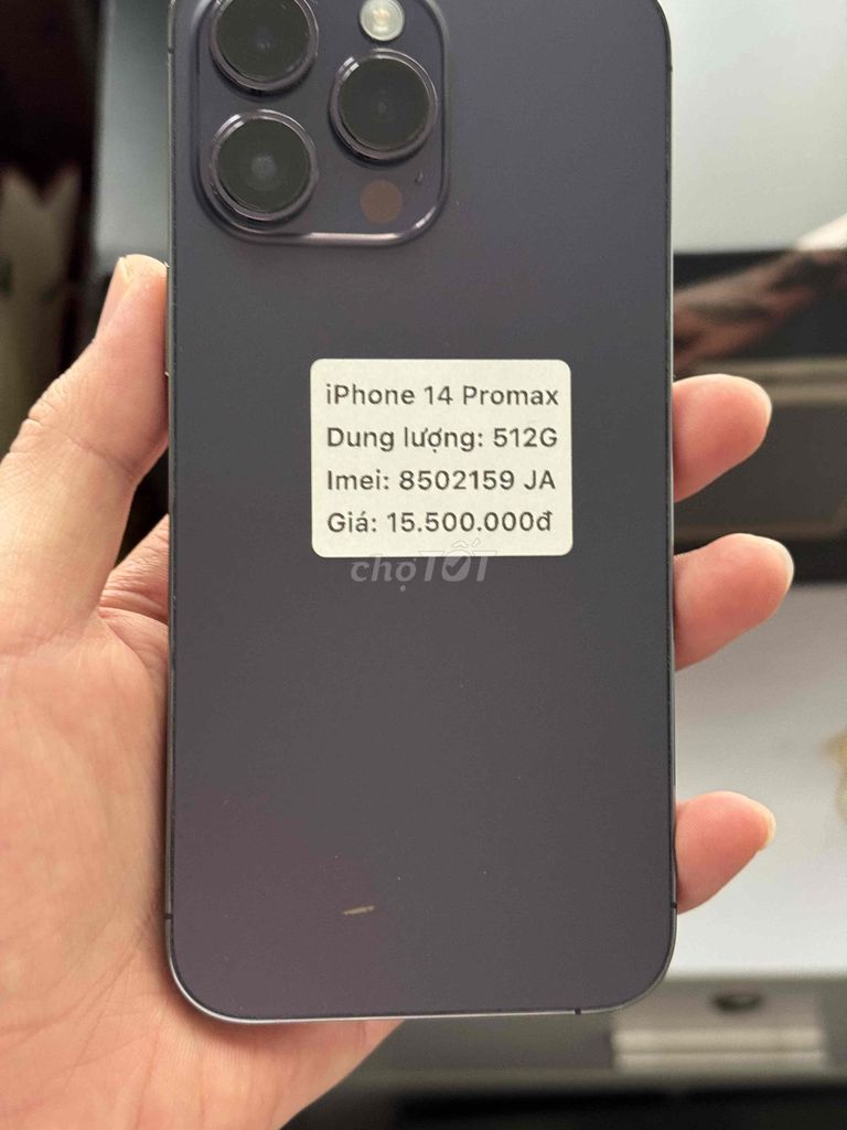 iPhone 14 Pro Max 512GB Tím máy chức năng đầy đủ. Mua bán Điện thoại tại Thành phố Buôn Ma Thuột Đắk Lắk được đăng bởi Nguyễn Hoàng hình 1