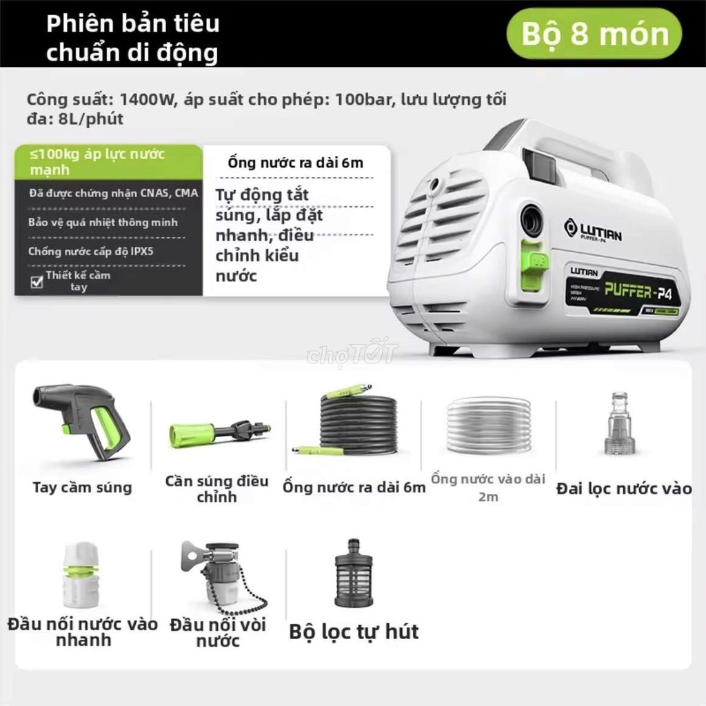 Máy rửa xe Lutian Puffer P4. Mua bán Đồ chuyên dụng, Giống nuôi trồng tại Quận Hải An Hải Phòng được đăng bởi Kiệt Phạm hình 1