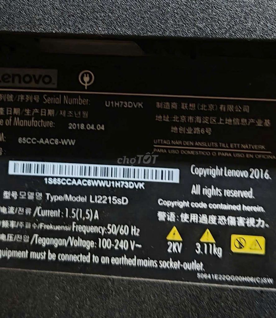 Màn hình lenovo 22in đẹp