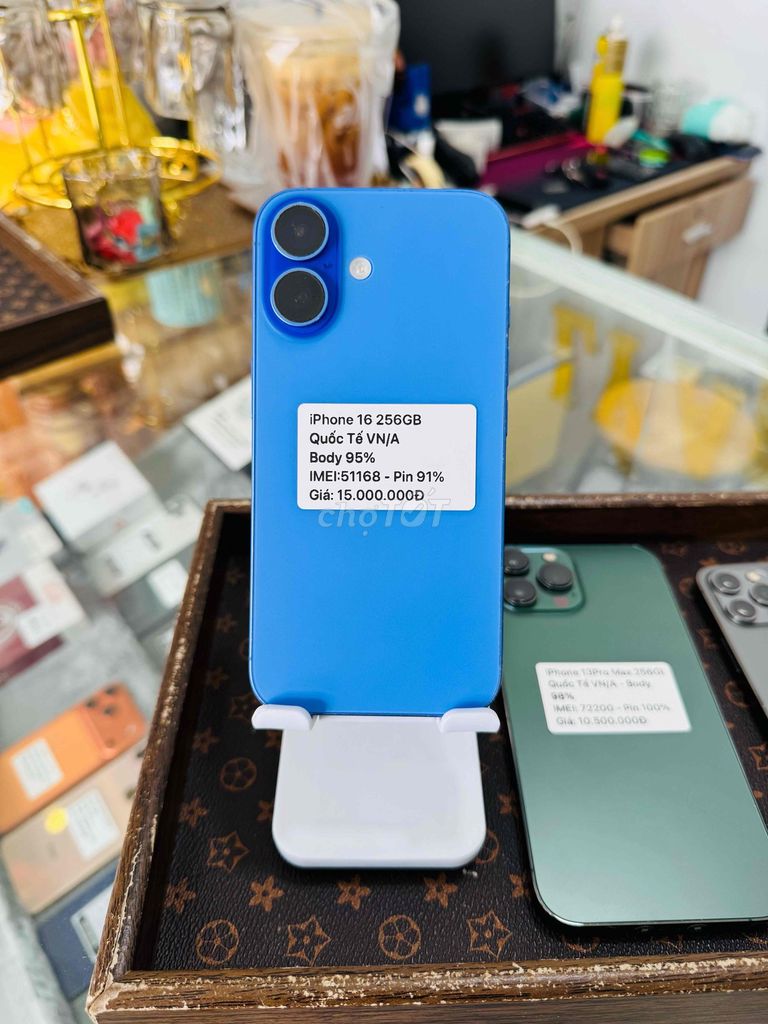 iPhone 16 256Gb vn xanh (bán trả góp). Mua bán Điện thoại tại Thành phố Long Xuyên An Giang được đăng bởi Lý Apple hình 1