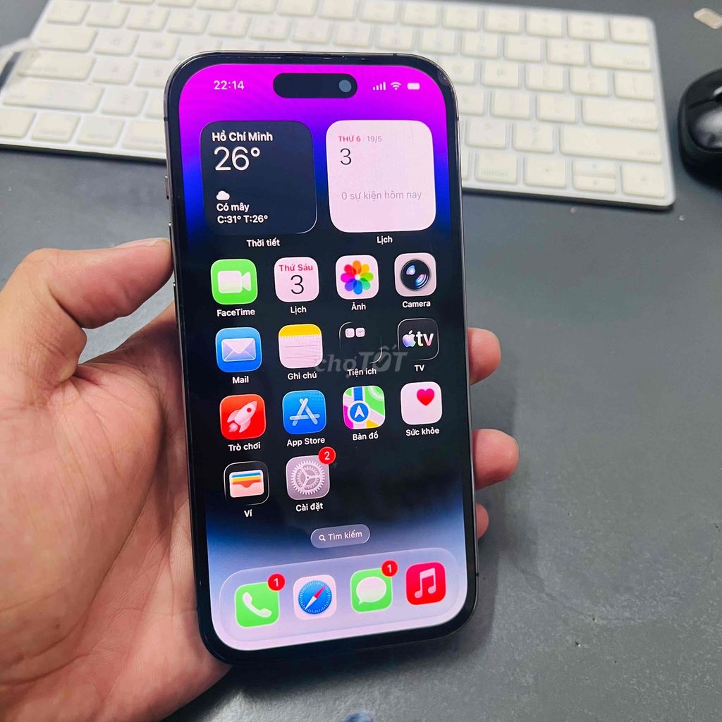 Apple iPhone 14 Pro 128GB Tím chính hãng VN. Mua bán Điện thoại tại Quận Ninh Kiều Cần Thơ được đăng bởi Trường Mobile hình 1