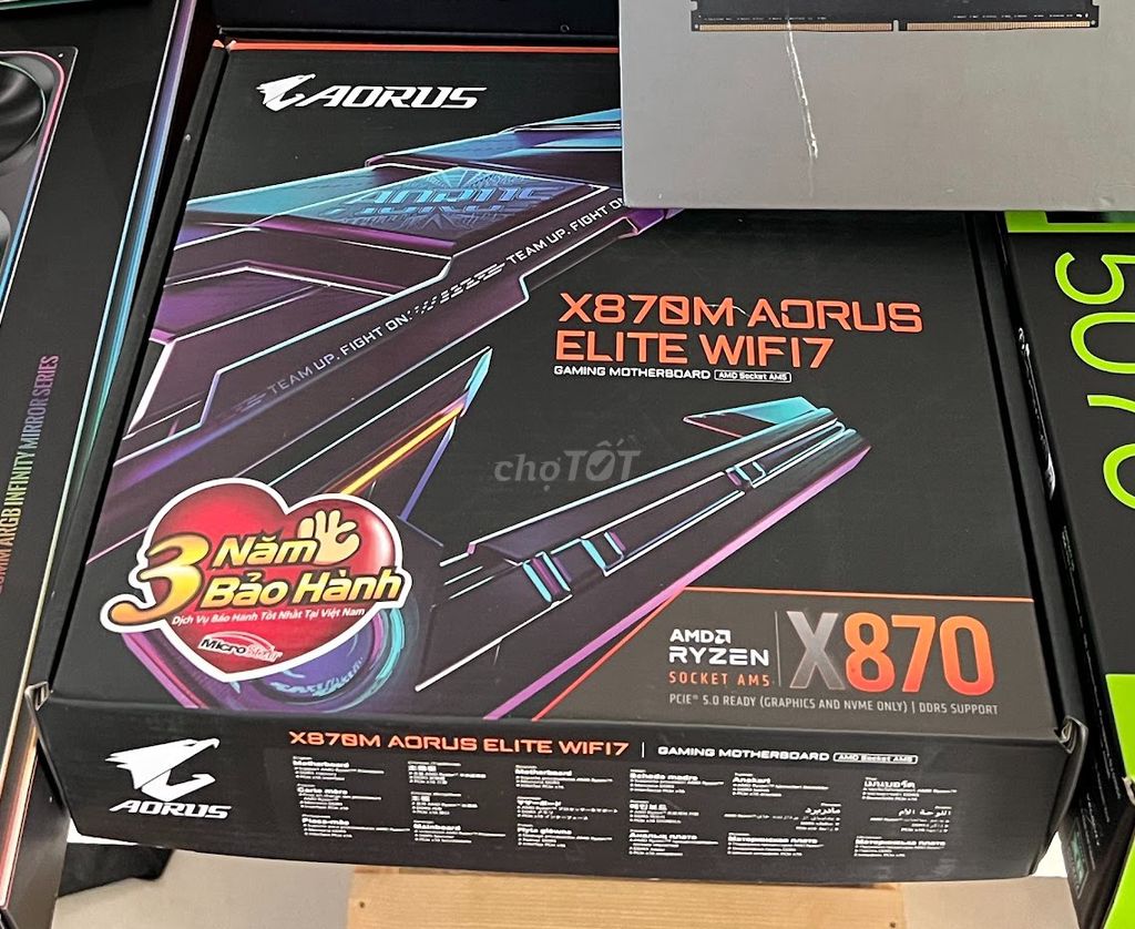 Mainboard X870M Aorus Elite Wifi 7 (m-ATX) AM5. Mua bán Linh kiện (RAM, Card...) tại Thị xã Ninh Hòa Khánh Hòa được đăng bởi Lê Hoàng Giang hình 1
