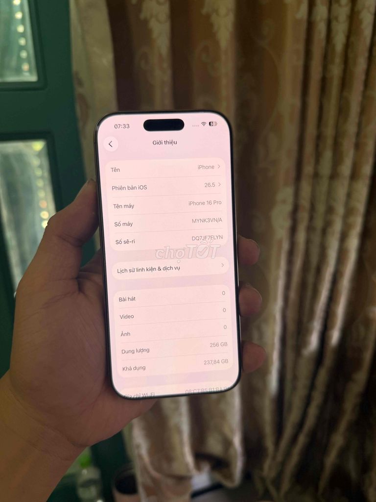 Apple iPhone 16 Pro 256gb VN đẹp 99% có gl. Mua bán Điện thoại tại Quận Gò Vấp Tp Hồ Chí Minh được đăng bởi phước  hình 1