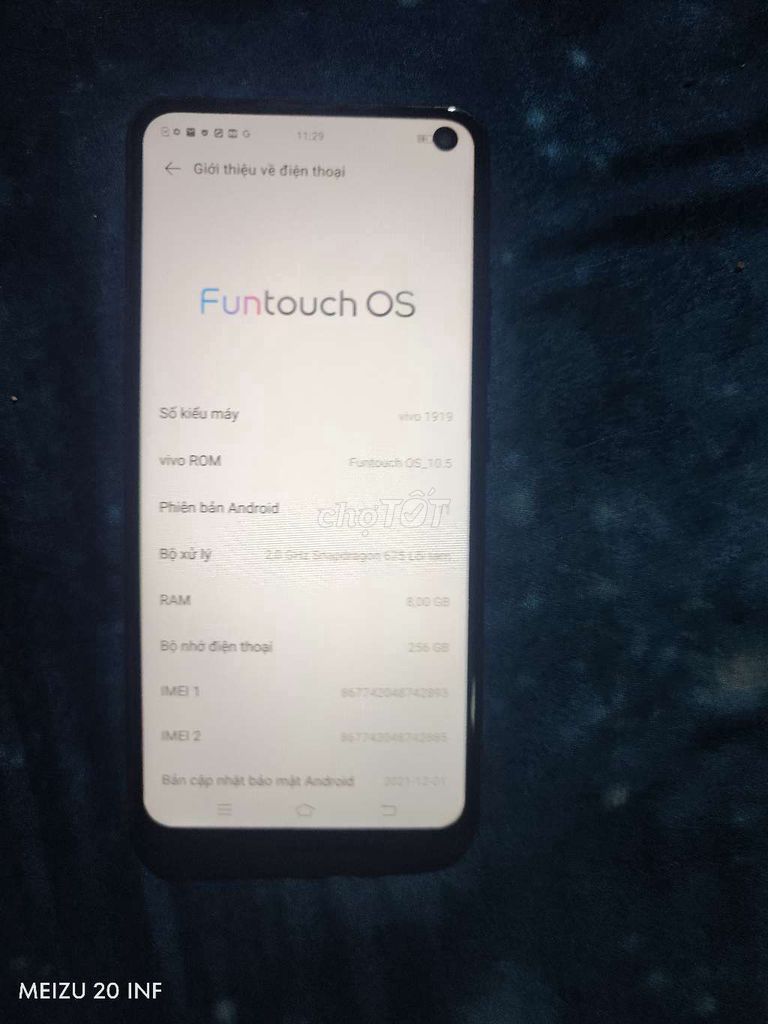 Vivo V19 Neo 256GB Xanh. Mua bán Điện thoại tại Quận Nam Từ Liêm Hà Nội được đăng bởi Hoàng Đông hình 1