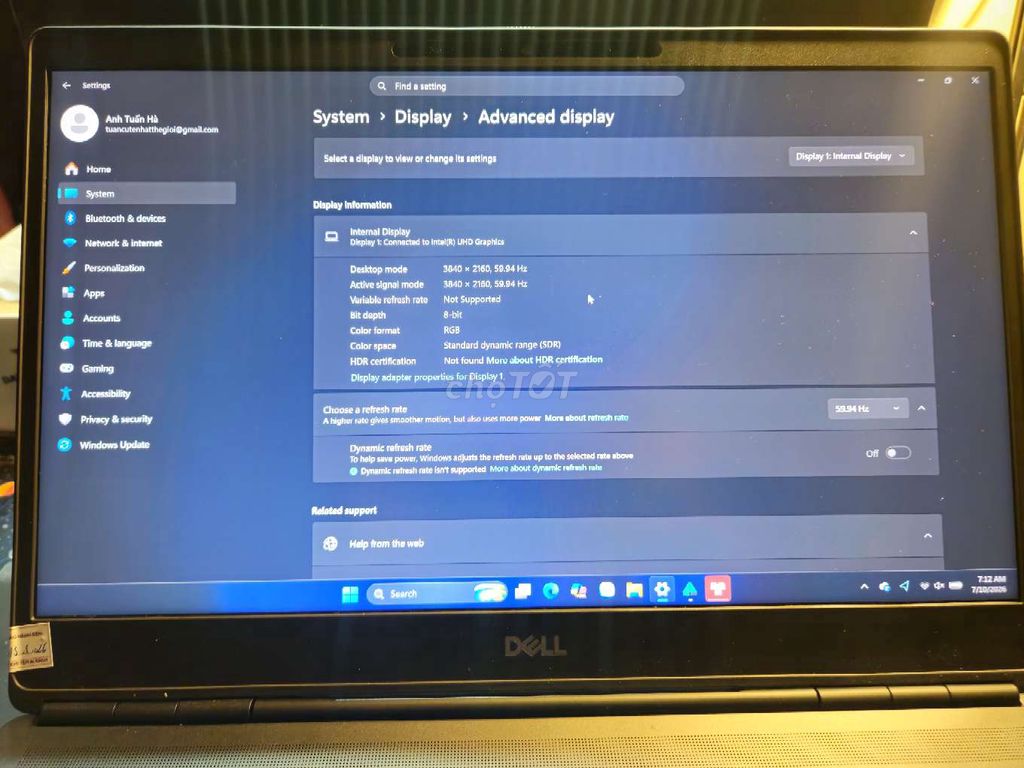 Dell Precision 7550. Mua bán Laptop tại Quận Thanh Xuân Hà Nội được đăng bởi Hà Anh Tuấn hình 1