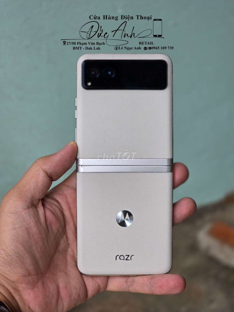 Motorola Razr 40s 8GB/256GB Trắng. Mua bán Điện thoại tại Thành phố Buôn Ma Thuột Đắk Lắk được đăng bởi Đức Anh Retail hình 1