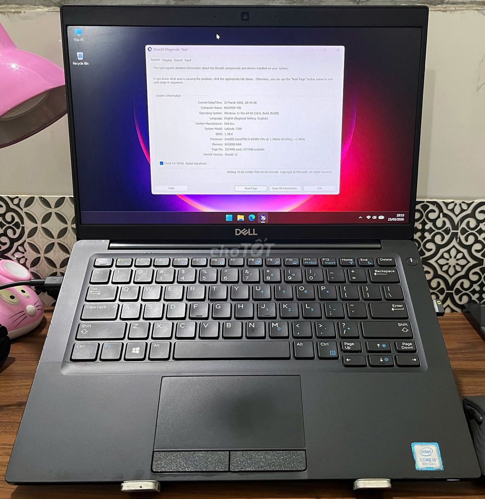 Dell Latitude 7390 i5-8350U 8/256GB - Màn cảm ứng. Mua bán Laptop tại Thành phố Thủ Đức Tp Hồ Chí Minh được đăng bởi Nguyễn Trí hình 1