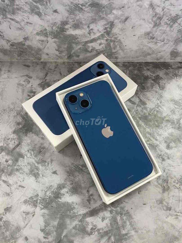 Iphone 13 xanh biển 128 Đẹp Fullbox BH 8 tháng