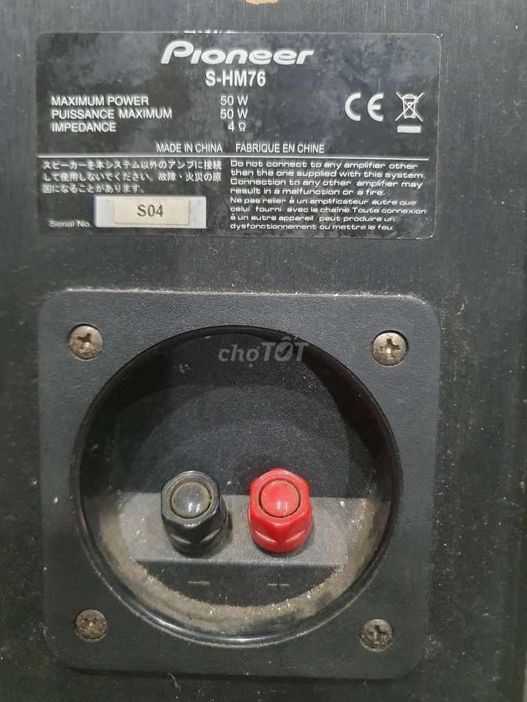 Loa Pioneer S-HM76 Đen giá 1 đôi. Mua bán Tivi, Âm thanh tại Huyện Mê Linh Hà Nội được đăng bởi Hoàng tài hình 1
