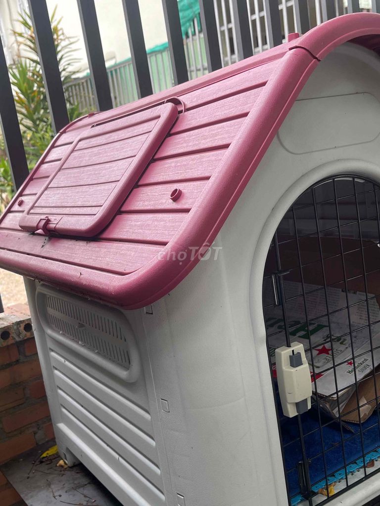 Nhà cho chó nhựa size <25kg Hồng Trắng. Mua bán Phụ kiện, Thức ăn, Dịch vụ tại Huyện Hóc Môn Tp Hồ Chí Minh được đăng bởi Như Nguyễn hình 1