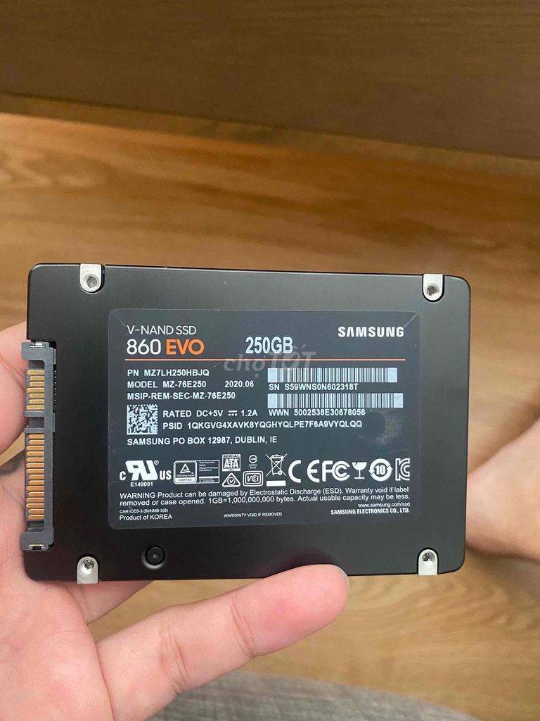 ổ cứng Ssd 250G Hiệu Samsung sẵn Win 10 Pro zin