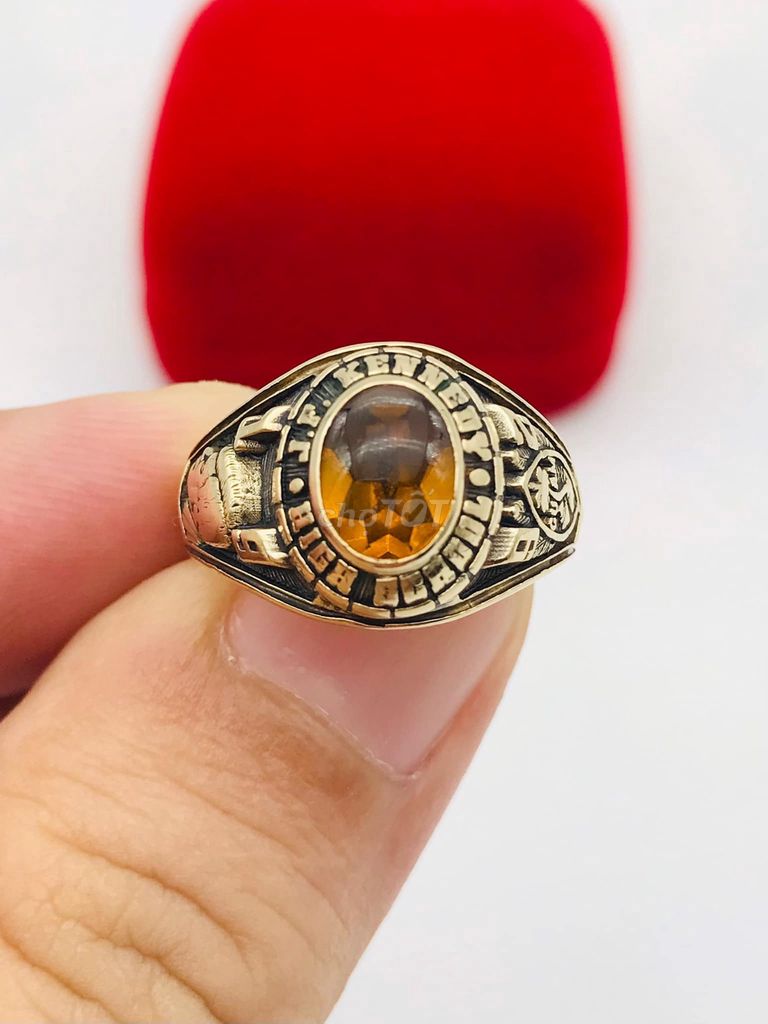 Nhẫn Nam Vàng 10k hột vàng trà size 17mm. Mua bán Phụ kiện thời trang khác tại Quận Phú Nhuận Tp Hồ Chí Minh được đăng bởi Hưng Đoàn  hình 1